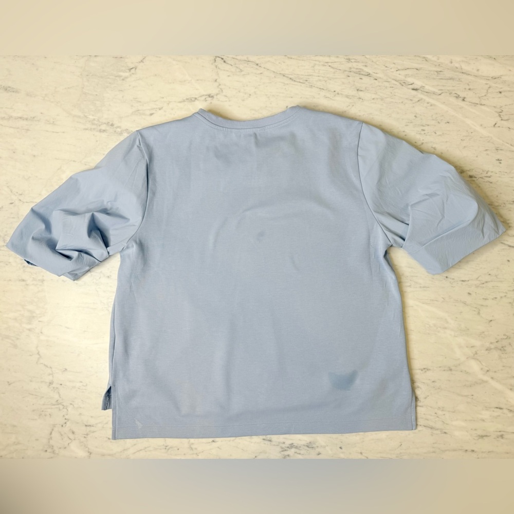 Athleta Harlow Hybrid Tee Blue Sz M - Picture 5 of 8